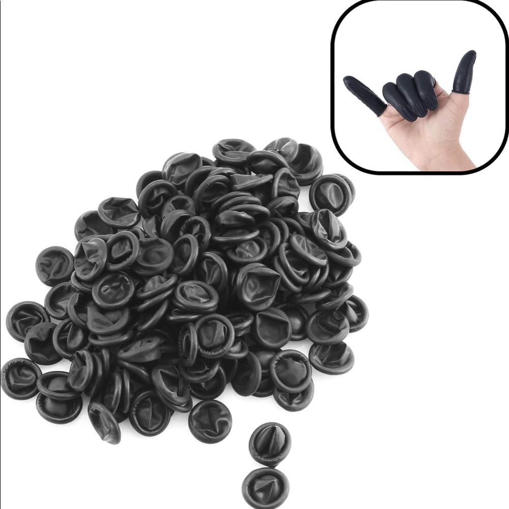 Lind Kitchen 150pcs Disposable Latex Finger Cots